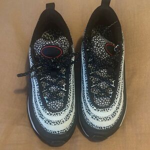 Nike Black and White Leopard Print Sneakers